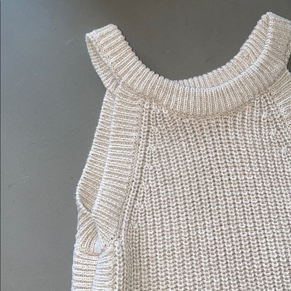 Girls Tan Sweater Tank - Picture 3 of 3